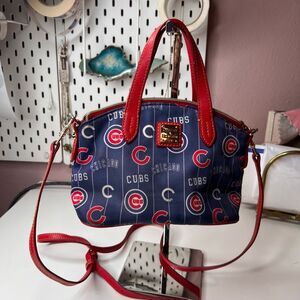 This item is a Dooney & Bourke MLB Chicago Cubs Zip Mini Satchel